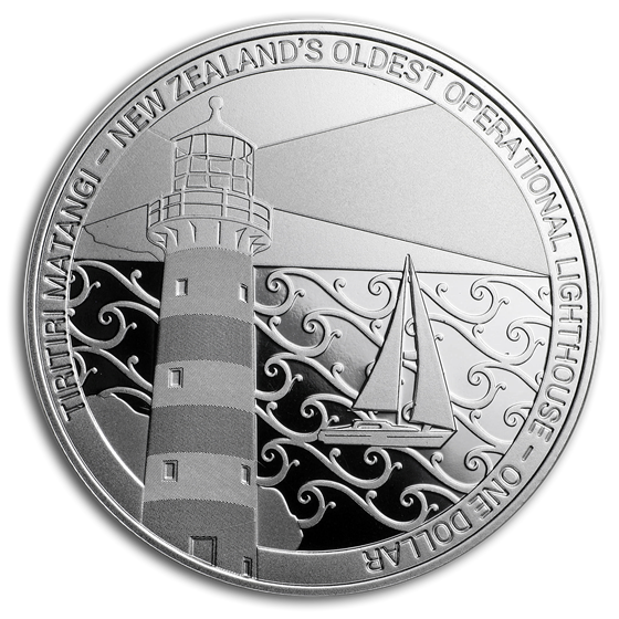2019 New Zealand 1 oz Silver Proof Lighthouses (Tiritiri Matangi) 2019 New Zealand 1 oz Silver Proof Lighthouses (Tiritiri Matangi)